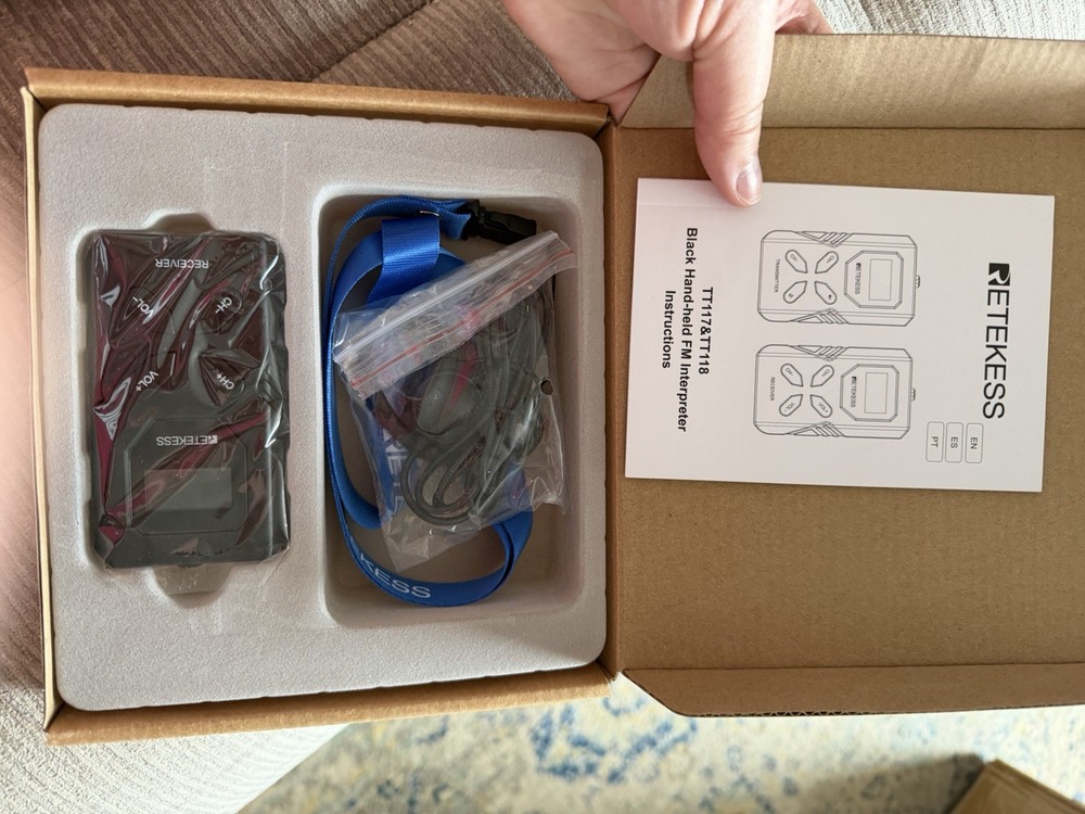 Retekess TT119 Assistive Listening System Wireless Transmitter with 20 Receivers