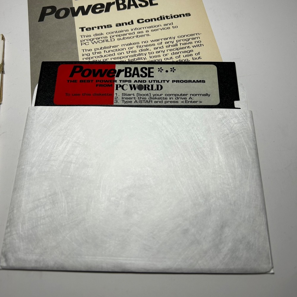 Vintage PC World’s PowerBase 5.25" Floppy Disk Software