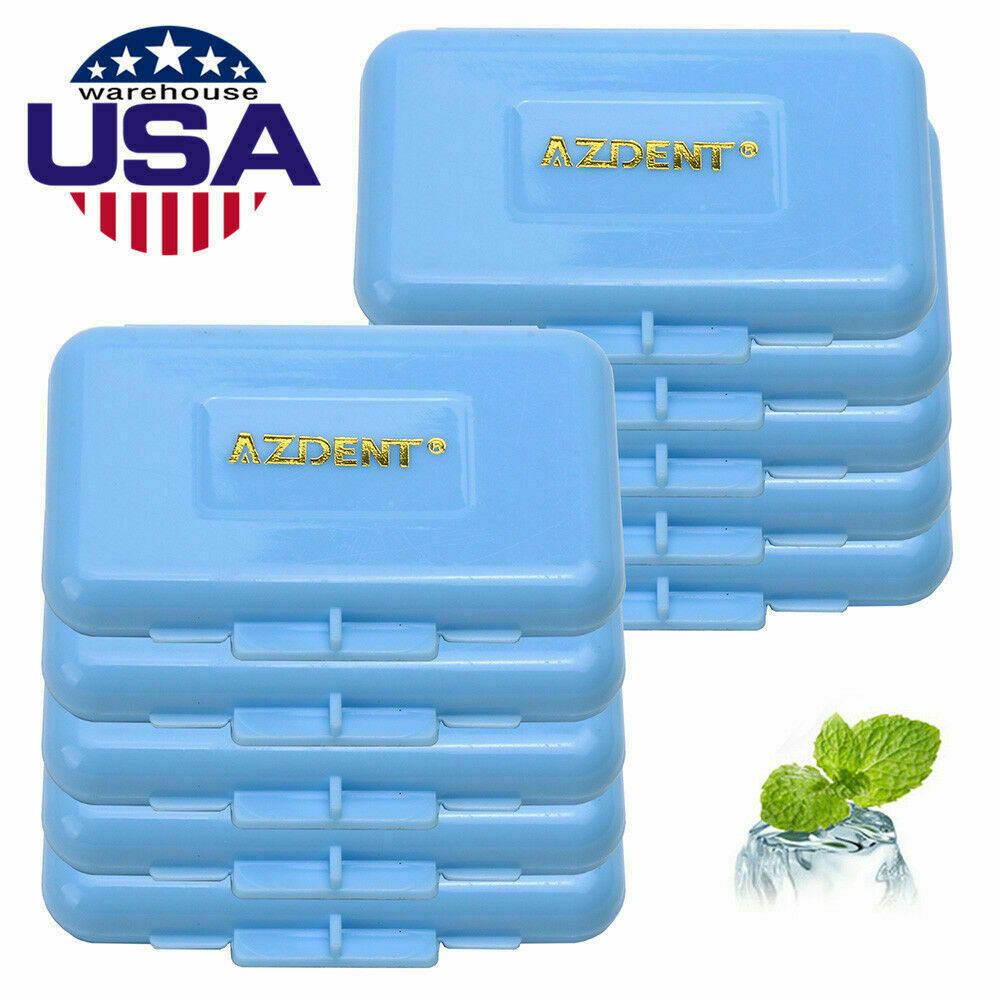 50X Dental Cajas Cera de Ortodoncia Azul-Menta Olor para Frenos Irritación de la