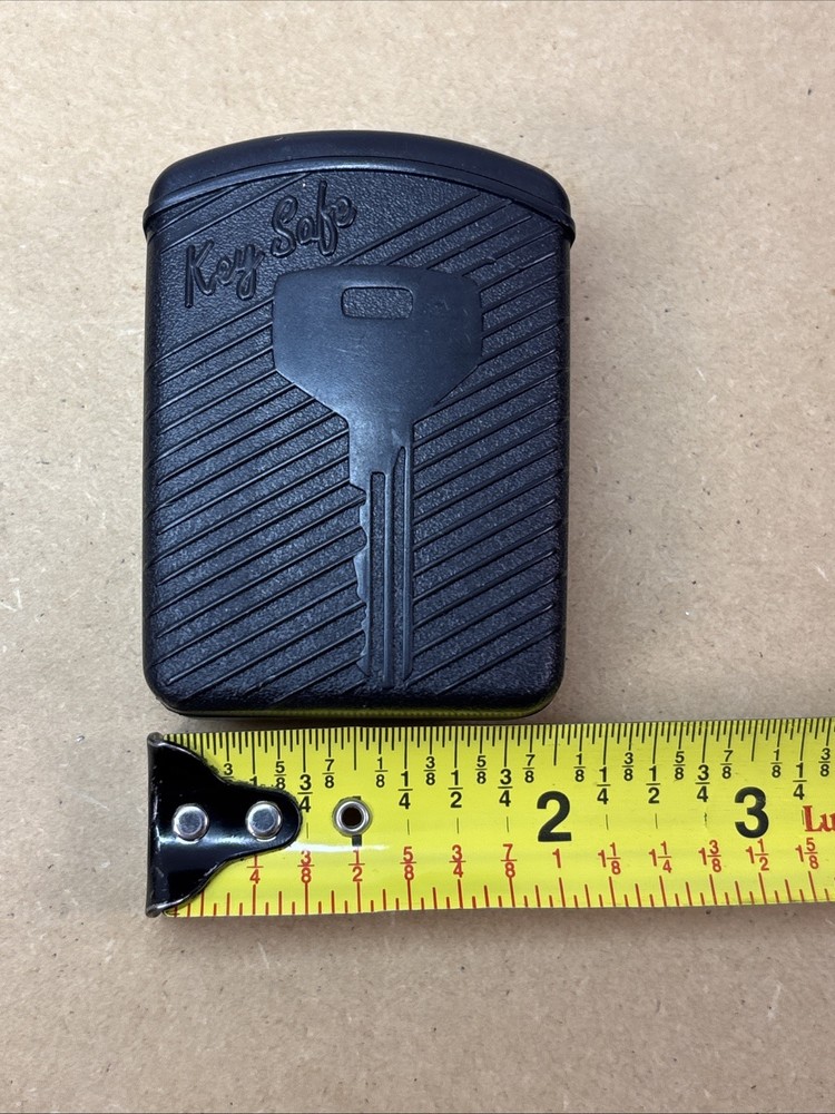 Magnetic Matte Black Key Safe Magnetic Backing Box Used