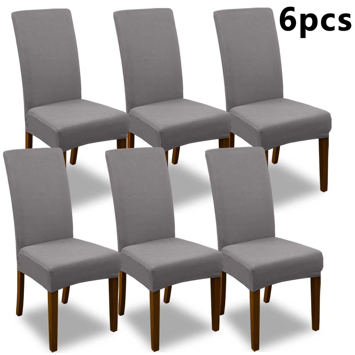 4/6 pieces of elastic milk silk chair cover decorative protectors for restaurant