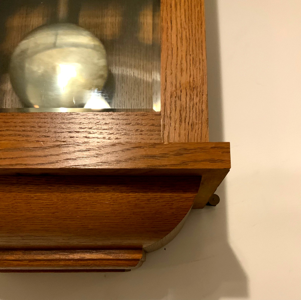 Antique German Junghans Wall Clock , Oak, 1900s