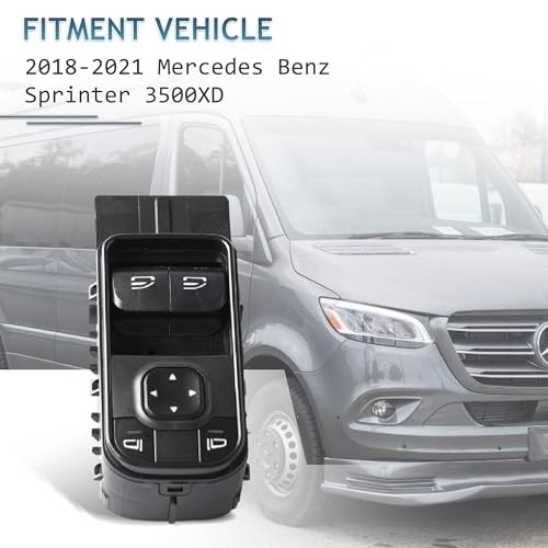 Window Control Switch Compatible for 2018-2021 Mercedes Benz w/o Folding