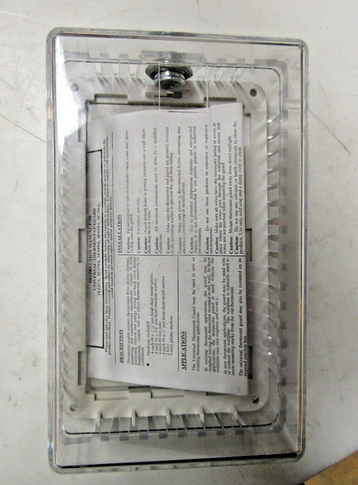 💥NEW GRAINGER CLEAR UNIVERSAL THERMOSTAT COVER 2E379A