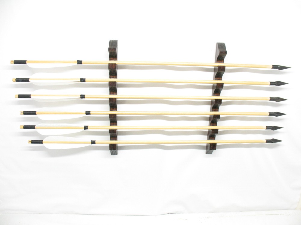 Wall Hanging Arrow Rack Stand Display Holds 6 Arrows #211