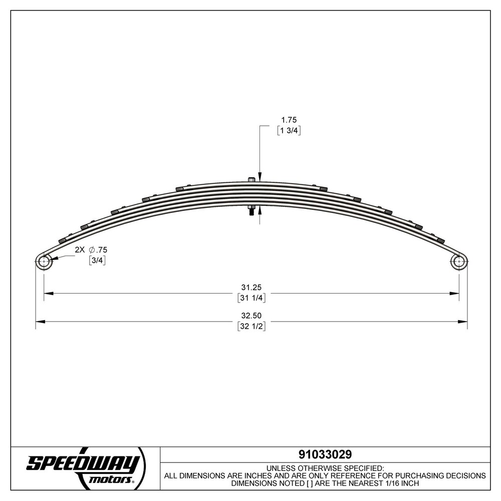 Super Glide® Front Spring, 48 Inch Axle, Standard Eye, Plain