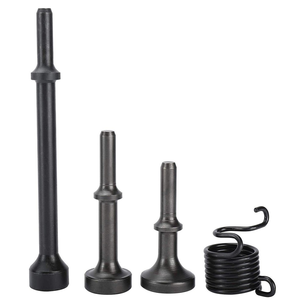 4 Pack Smoothing Pneumatic Air Hammer Bits Air Chisel Bits Tool Set with Spring