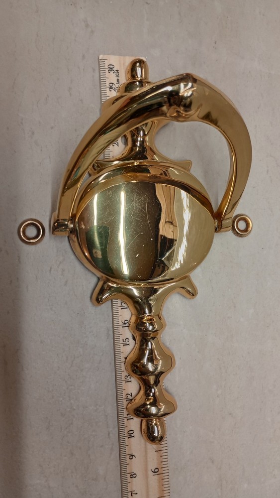 Solid Brass Colonial Style Door Knocker, N.O.S.