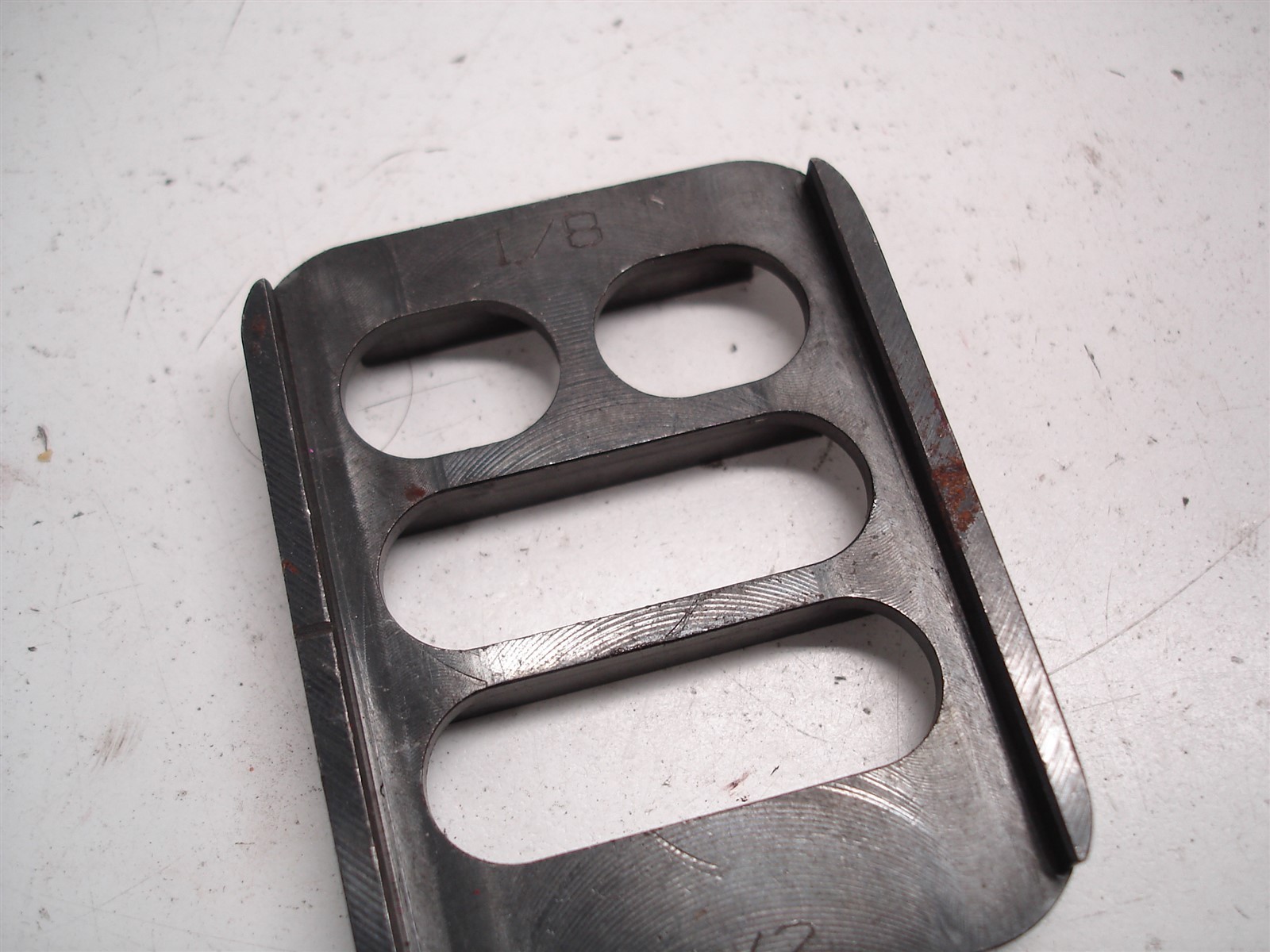 77 NASCAR LOWER CONTROL ARM ECCENTRIC SLUGS & POCKET SLUG PLATES - STEEL & ALUM