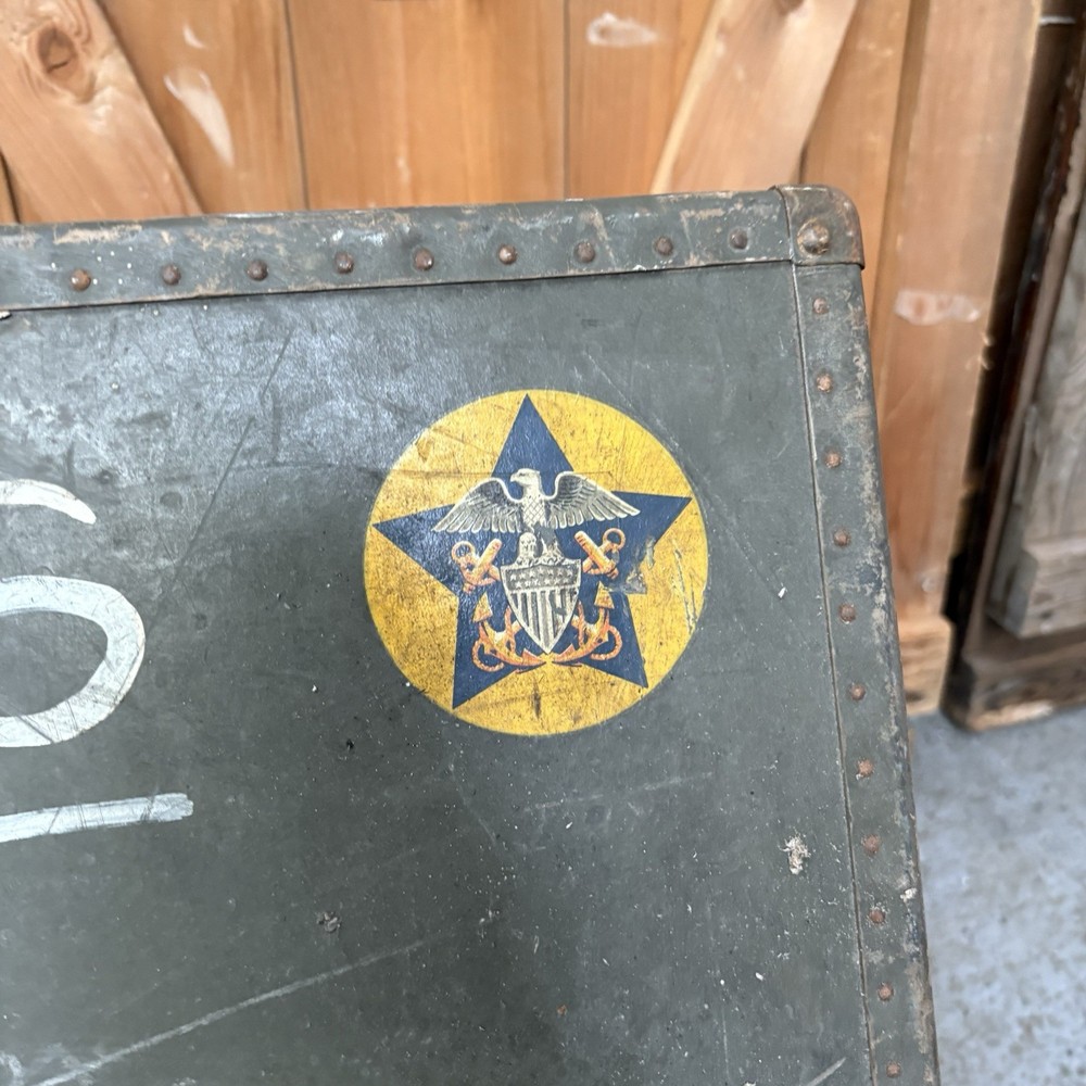 WW2 Era US Navy Hartmann Seapack Travel Trunk Case