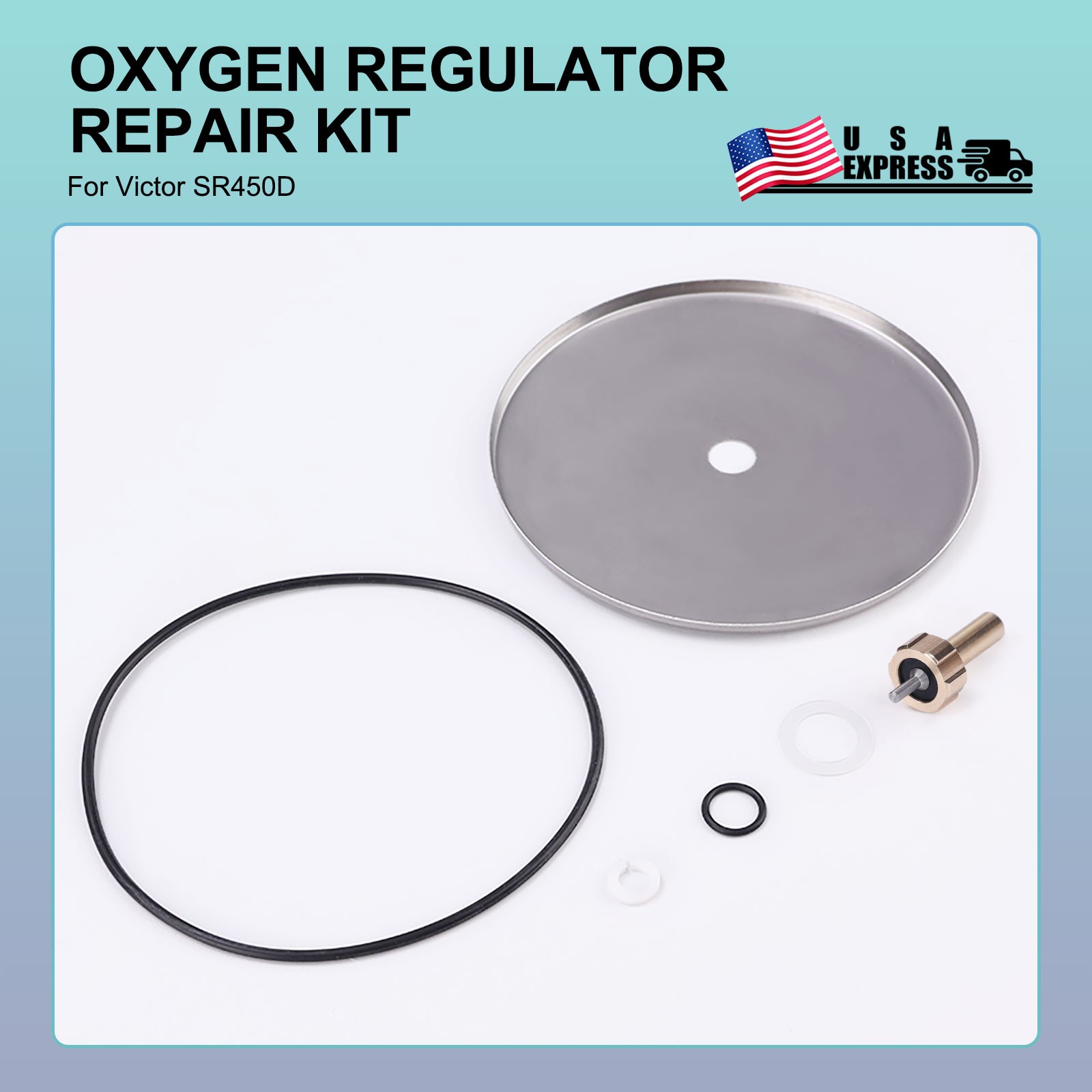 For Victor SR450 Repair Kit Oxygen Regulator Rebuild Parts 0790-0102 SR450D