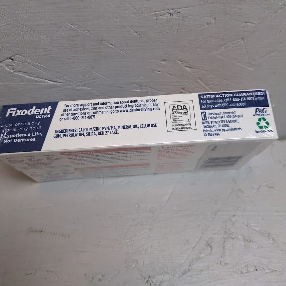 2 PACK- Fixodent Ultra Max Hold Dental Adhesive - 2.2oz
