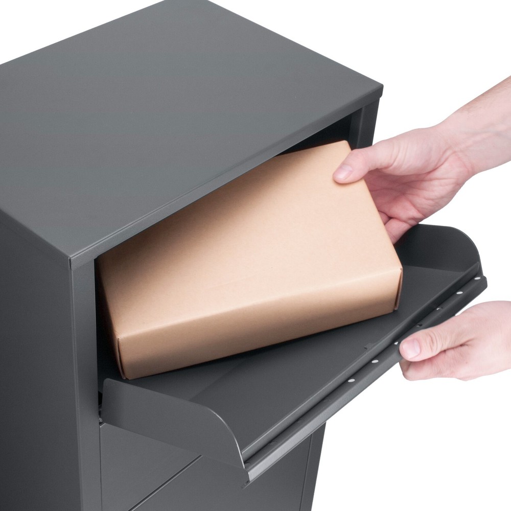 Large Single Compartment Locking Parcel Drop Box Secure Parcel Storage Lockable
