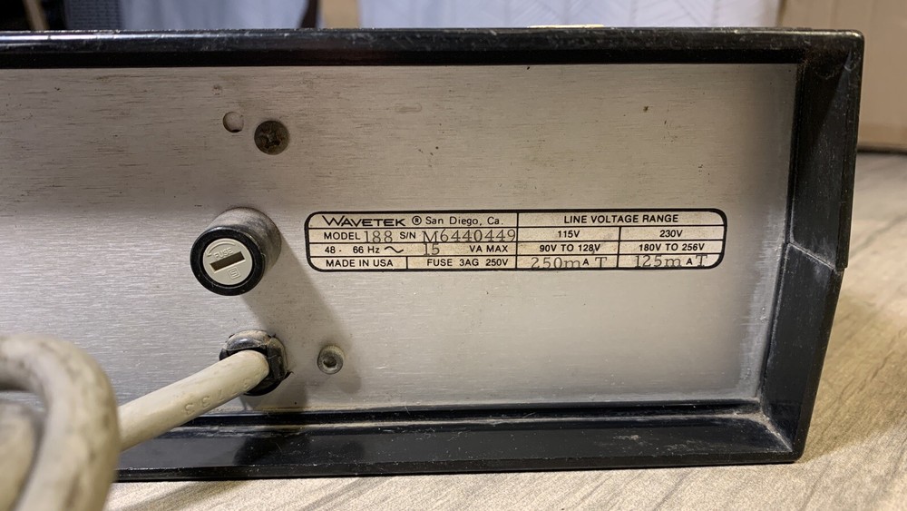 WAVETEK model 188 4MHZ Sweep/function generator tested functional