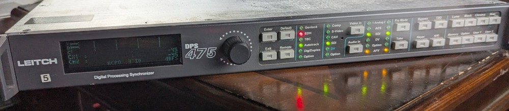 Leitch DPS-475AV Digital Processing Synchronizer Frame Sync TBC – Powers On – SD