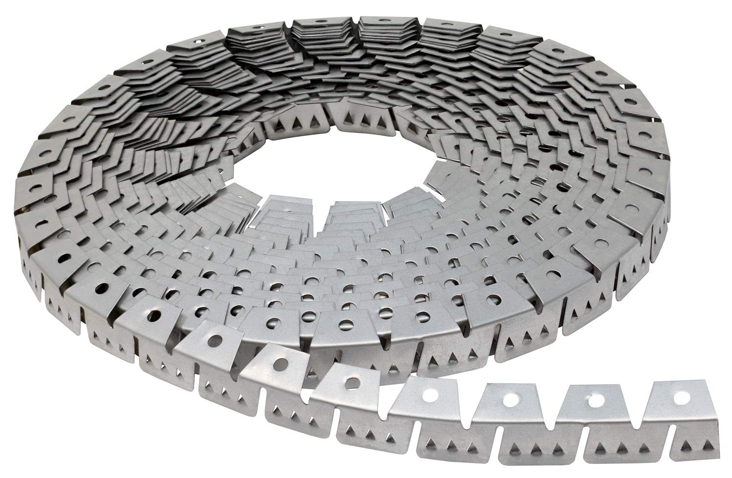 20ft Upholstery Metal Flexible Tack Strip Supplies, Curve Ease 20ft, Silver