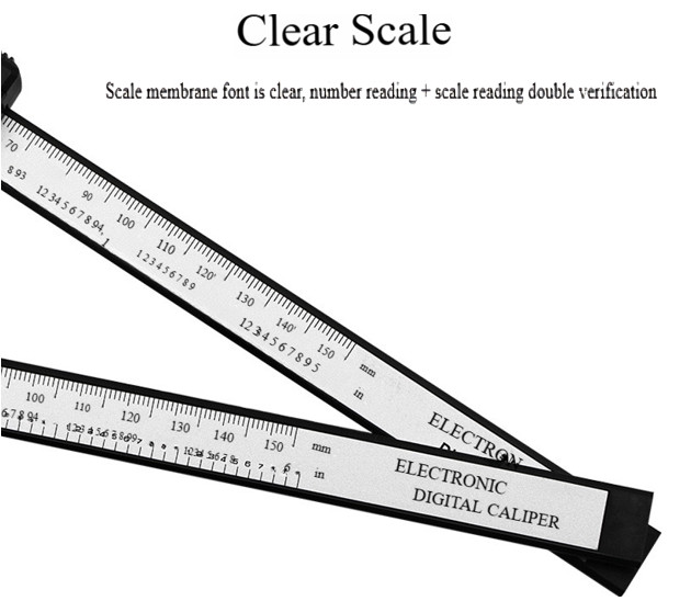 1 PC of LCD Digital Electronic Carbon Fiber Vernier Caliper Gauge 150mm (6")