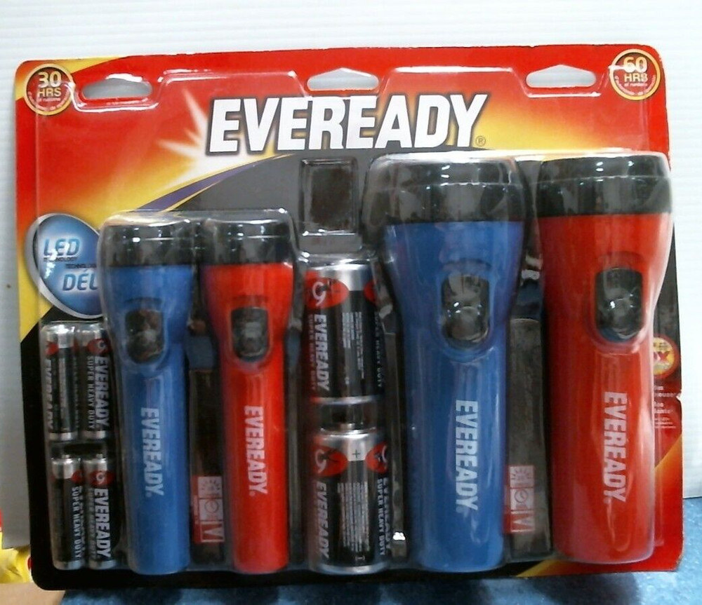Eveready Flash Lights 4 pk.   (12128)  FS