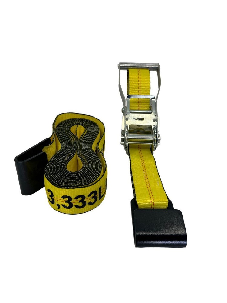 2"X27' Ratchet Strap with Flat Hook 8 Pack