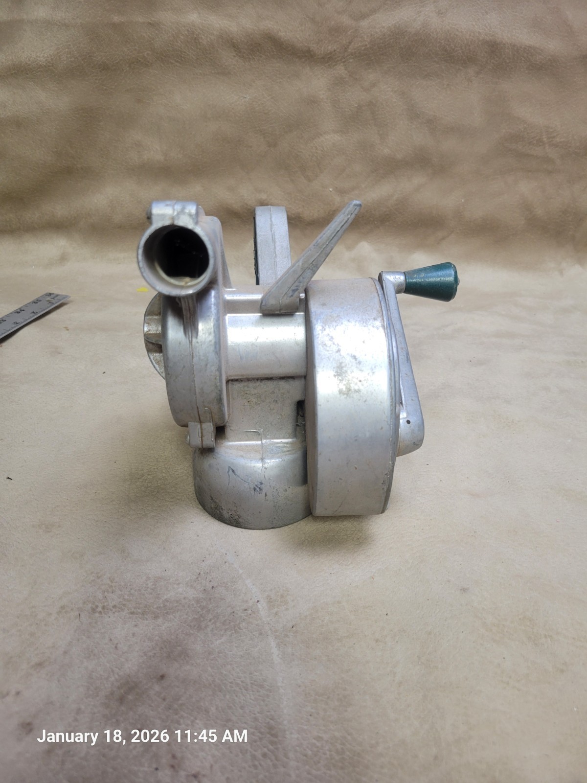 Vintage Hand Crank Air Blower Scott & Son Mayville Ohio Industrial Tool