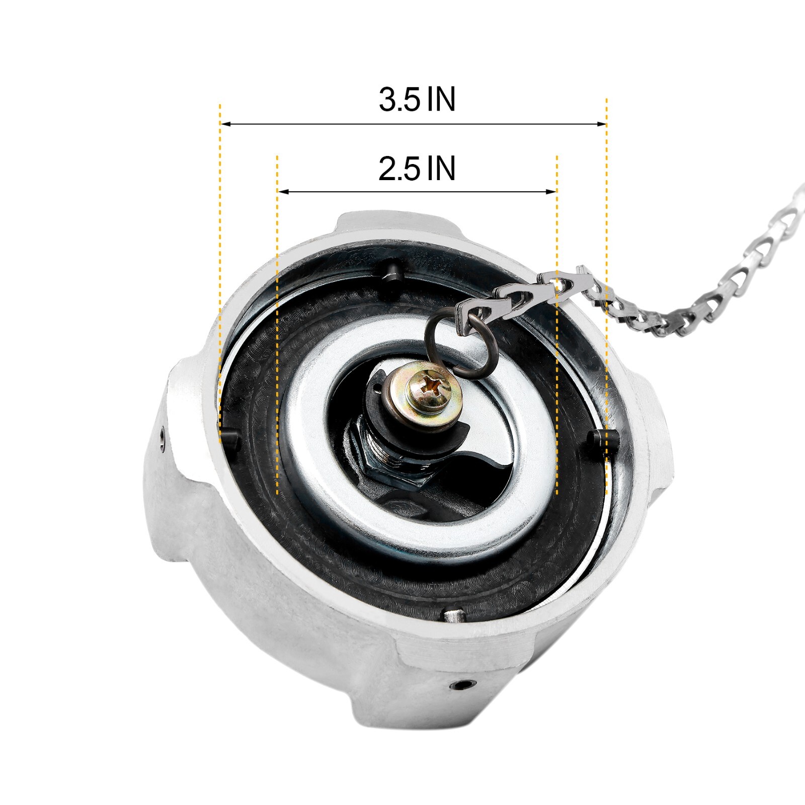 2x Locking Diesel Fuel Cap for 96-18 Freightliner Cascadia Columbia 03-37017-002