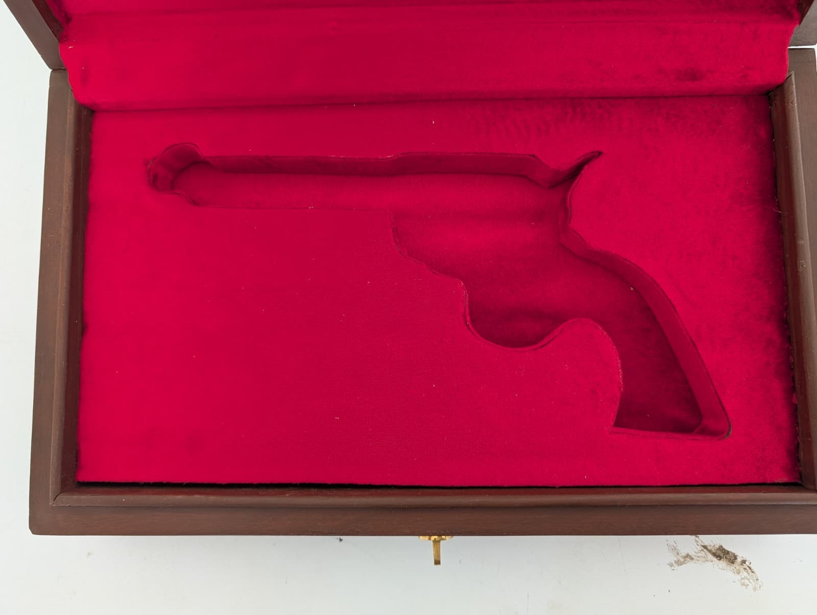 Colt Army Wood Red Velvet Lined Storage Case – Handmade Indian Rosewood/Sheesham