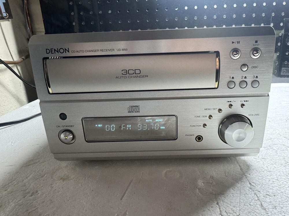 Denon UD-M50 CD Receiver 3 Disc Changer Stereo System Tested Working