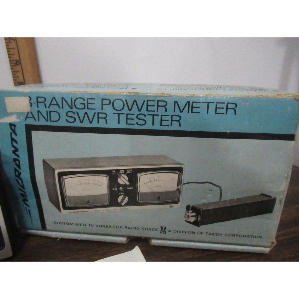 Micronta 3 Range Power Meter CB Tester in box NOT TESTED