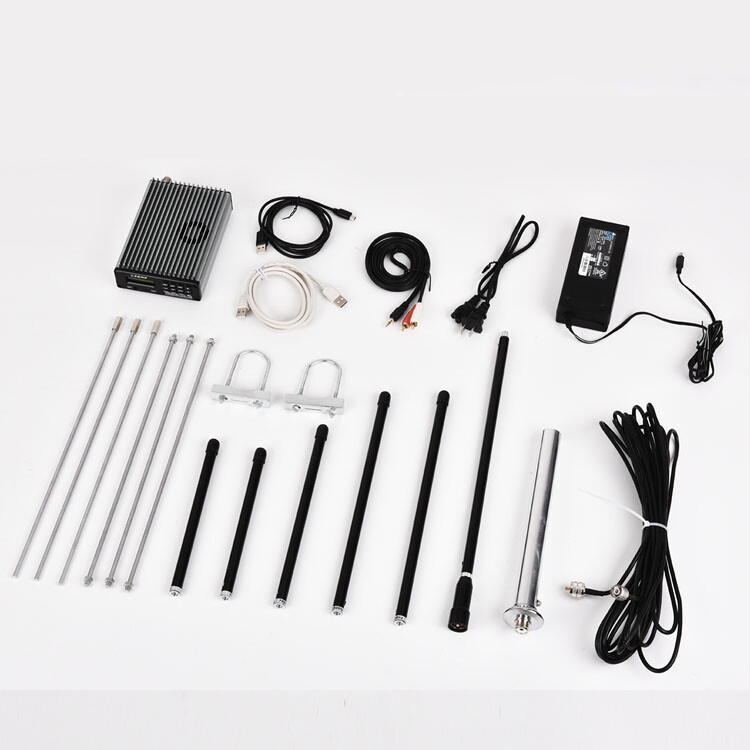 15W Professional PC Control PLL FM Transmitter Radio Broadcast With Antenna