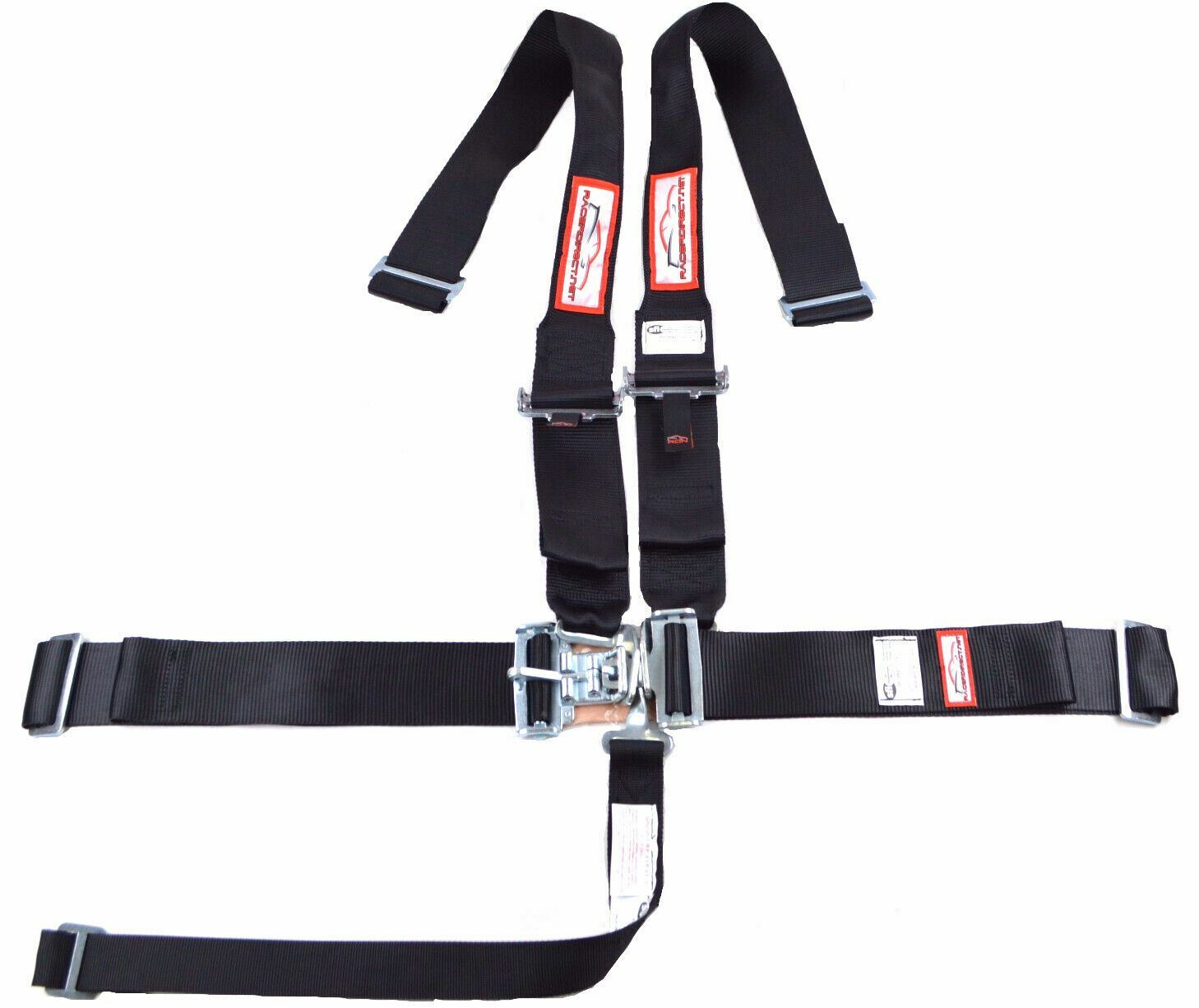 HANS 5 POINT ALL WRAP SFI 16.1 RACING HARNESS 3" ALL WRAP SEAT BELT BLACK