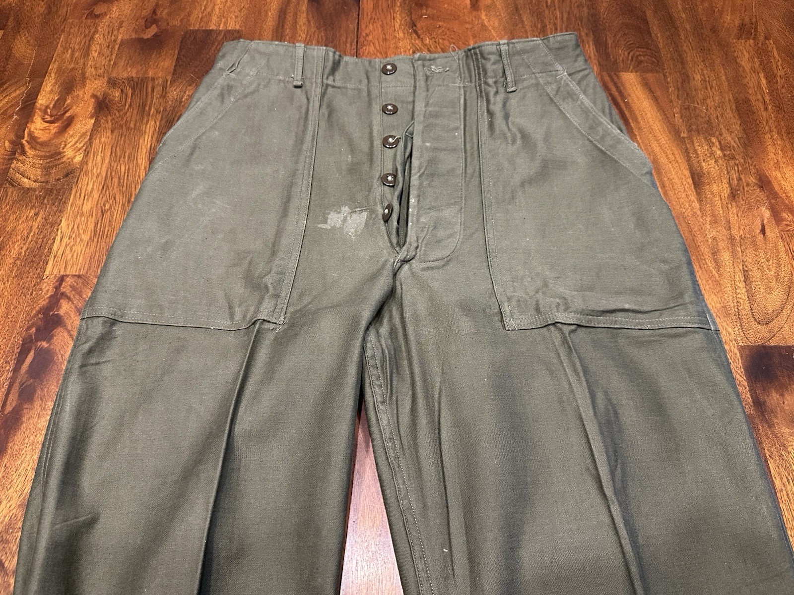 Korean War Era Fatigues HBT Herringbone Twill Shirt + Cotton OG 107 Trousers