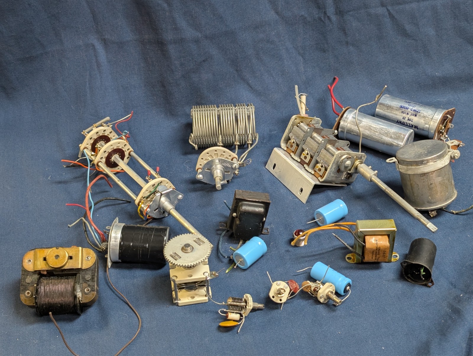 Heathkit Apache TX-1 Ham Radio Transmitter Various parts, Capacitors, tuners etc