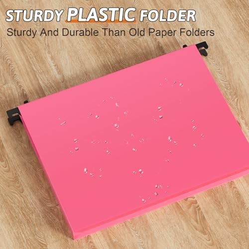 Plastic Extra Capacity Hanging File Folders Letter Cf-multicolor Sides Sealed