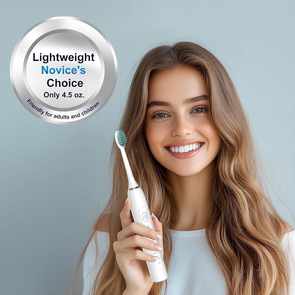 Ultimate Waterproof Sonic Toothbrush - 6 Modes, Smart Timer & Lightweight Design