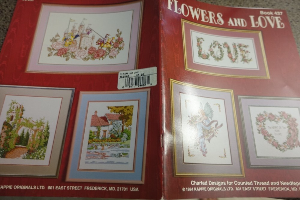 Flowers & Love Kappie 1994 Cross Stitch Pattern Book
