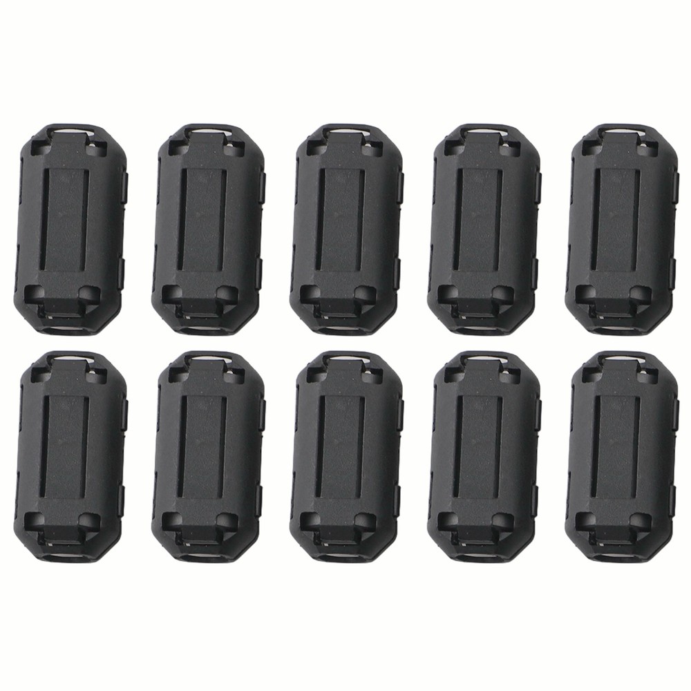 Ferrite Ring Core Cable Clip 7mm Inner Diameter 10 Pcs Reduce Interference
