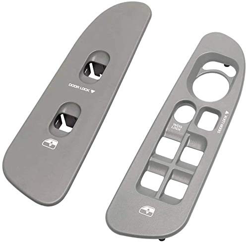 Driver and Passenger Grey Door Window Switch Panel Passenger & Driver Grey
