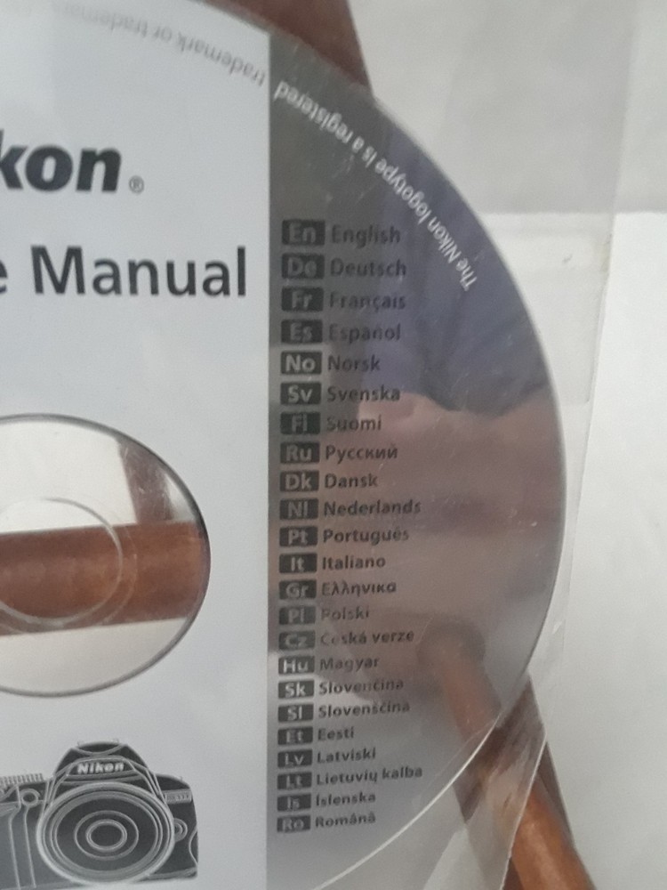Reference Manual for Nikon D3000 - Nikon WINDOWS CD Software Disc