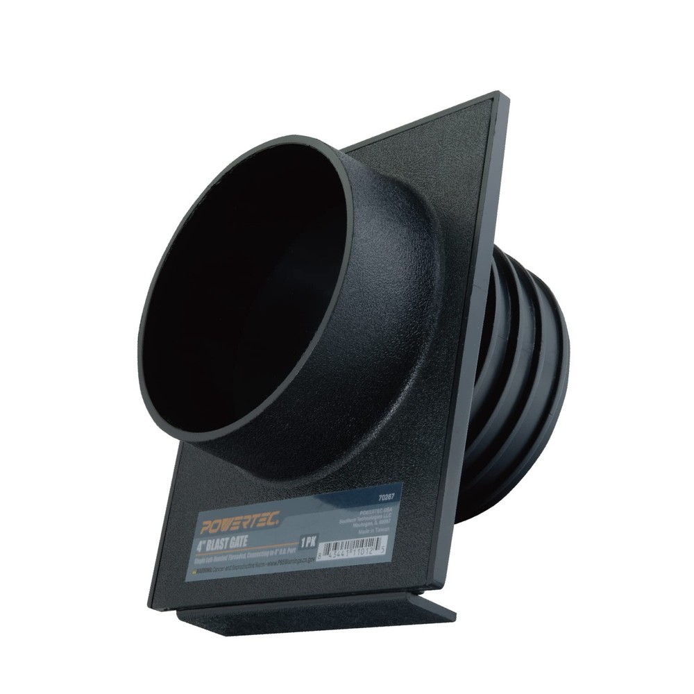 70287 4 Inch Blast Gate Dust Collection Quick Change Threaded/Non-Threaded En...