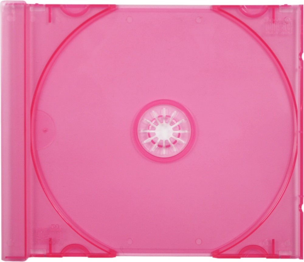 (25) CD Trays - Standard Replacement Inserts Colored Transparent Pink CDIS80TP