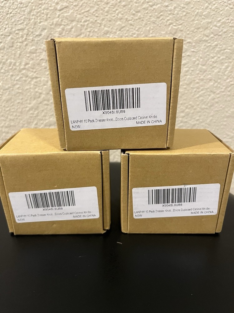 LANPHY 30-Pack Dresser Knobs Gold Cabinet Drawer Knobs 0.82" Round—FREE SHIPS
