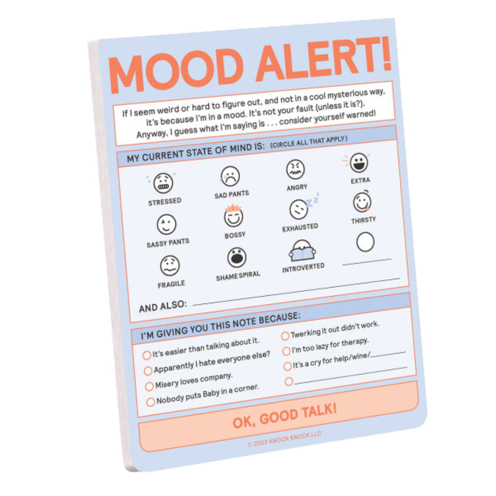 Knock Knock Mood Alert Nifty Notepad