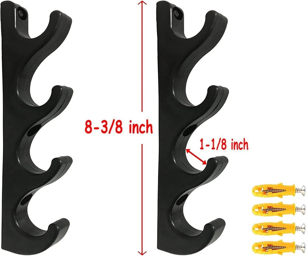 Four-Layer Wall-Mounted Sword Stand, Hook Bracket Hanger Sword...