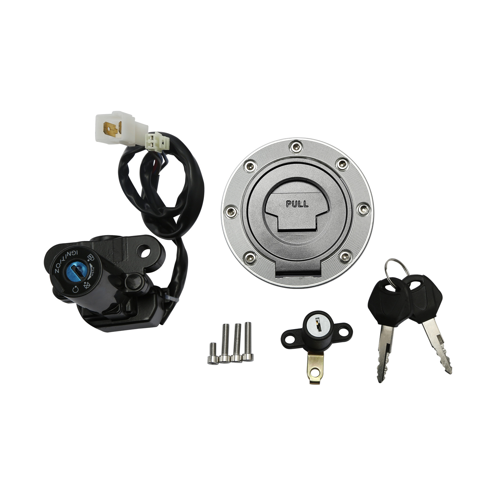 Fuel Gas Ignition Switch Key Seat Lock Fit For Yamaha YZF R6 03-05 R1 2002-2003