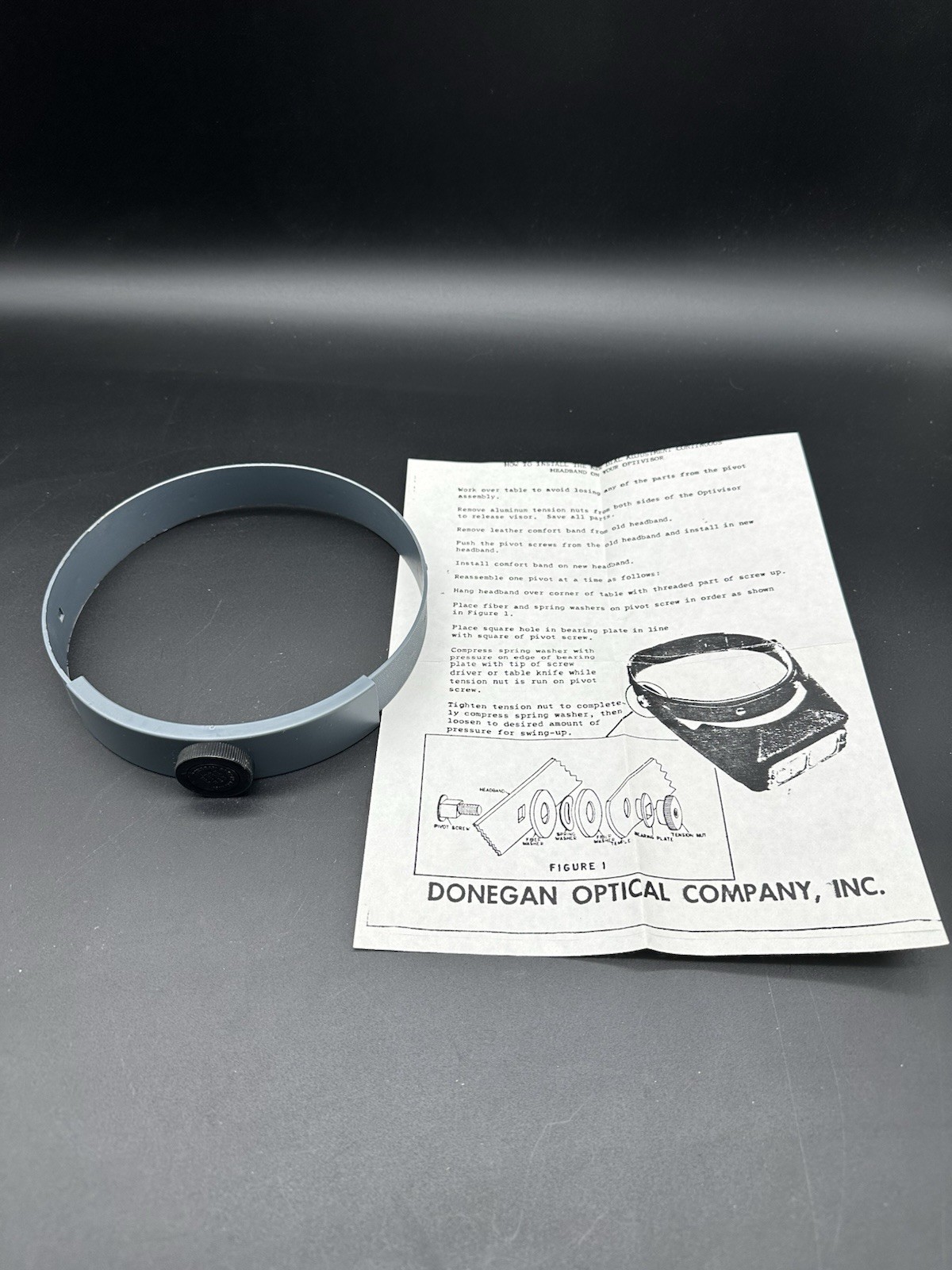 Donegan PT-7 OptiVisor REPLACEMENT Adjustable HEADBAND ONLY