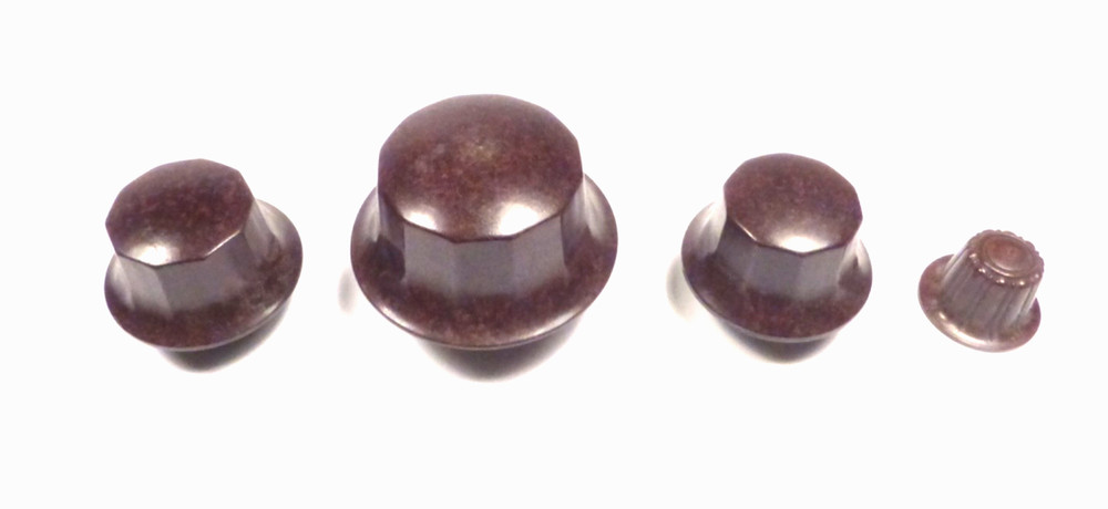 vintage PHILCO 98  CONSOLE:   SET OF 4 BAKELITE PUSH-ON KNOBS