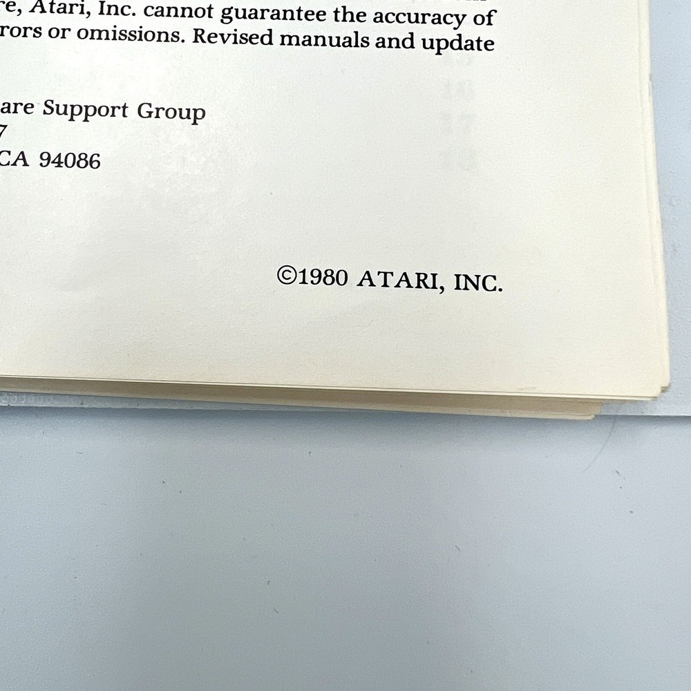 Inside ATARI Basic 1980 & ATARI 400/800 Reference Manual & APX Fall 1983 Catalog