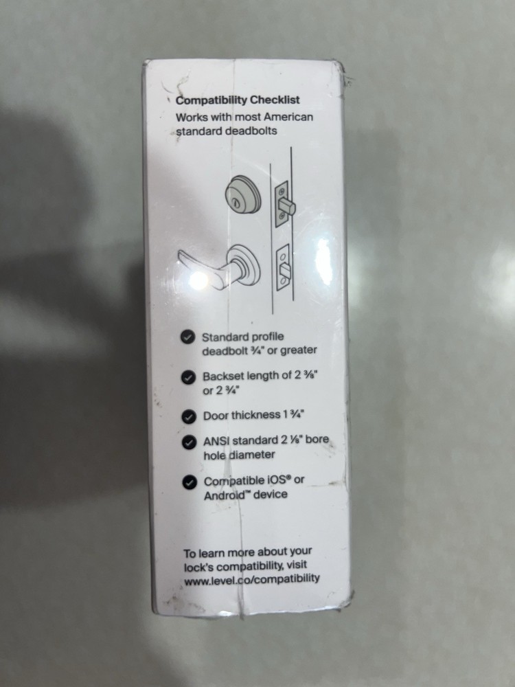 Level Bolt Smart Deadbolt Make Your Lock Smart & Keep Your Existing Hardware NEW