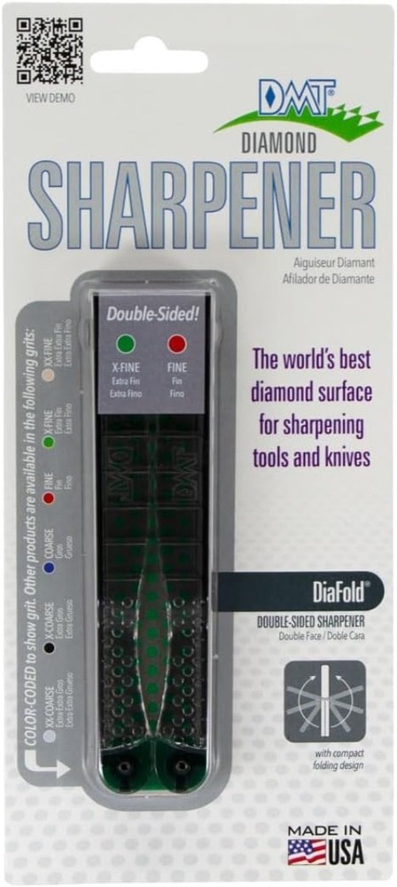 Compact Dia-Fold Diamond Sharpener - Ideal for Outdoor Use & Quick Sharpening
