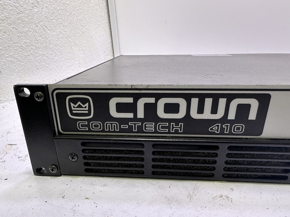 Crown Com-Tech 410 2 Channel Power Amplifier Tested